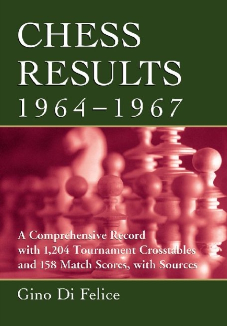 Chess Results, 1964-1967 : A Comprehensive Record with 1,204 Tournament Crosstables and 158 Match Scores, with Sources, Paperback / softback Book