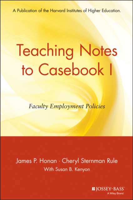 Teaching Notes to Casebook I : A Guide for Faculty and Administrators, Paperback / softback Book
