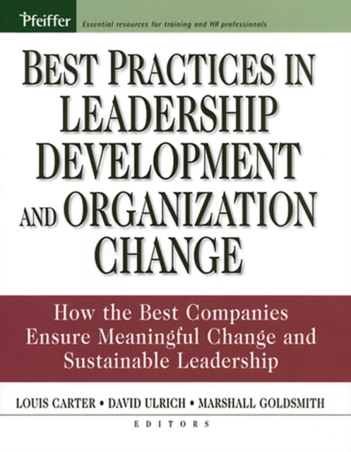 Best Practices in Leadership Development and Organization Change : How the Best Companies Ensure Meaningful Change and Sustainable Leadership, Hardback Book