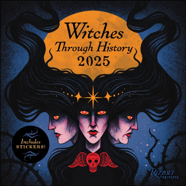Witches Through History 2025 Wall Calendar, Calendar Book
