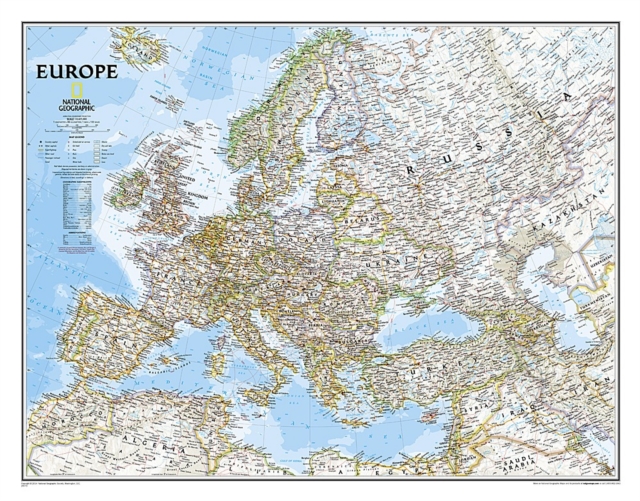 Europe Classic, Laminated : Wall Maps Continents, Sheet map Book