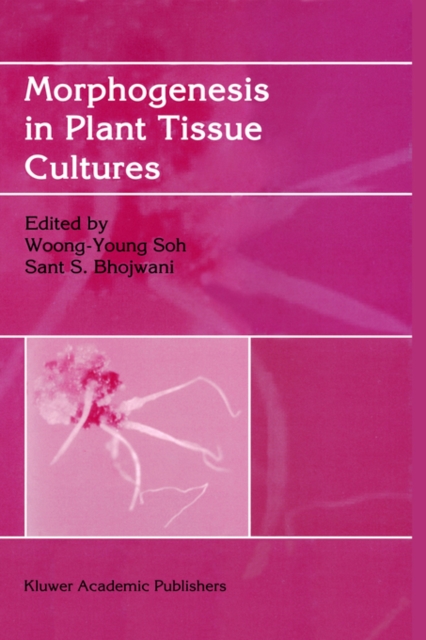 Morphogenesis in Plant Tissue Cultures, Hardback Book
