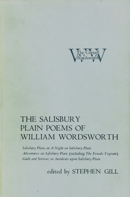 The Salisbury Plain Poems of William Wordsworth, Hardback Book