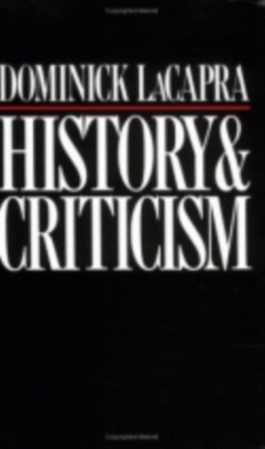 History and Criticism, Hardback Book