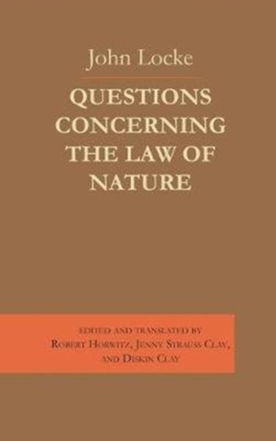 Questions Concerning the Law of Nature, Hardback Book