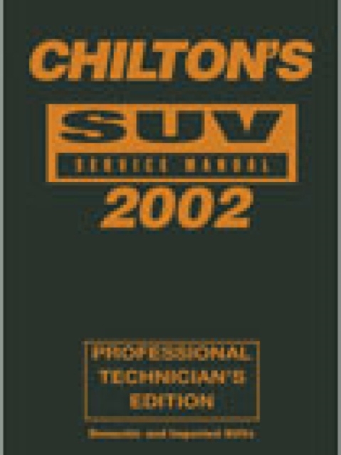 SUV Service Manual 1998-2002 - Annual Edition, Hardback Book