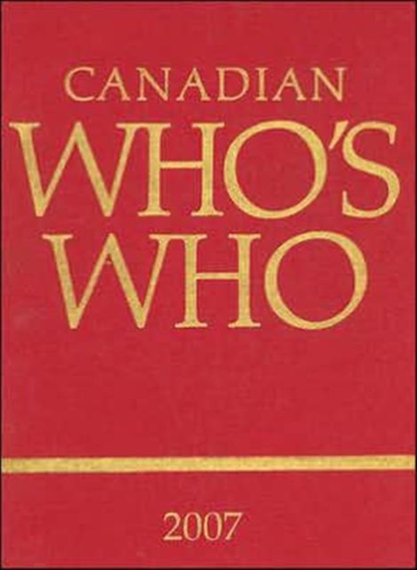 Canadian Who's Who : v. 42, Hardback Book