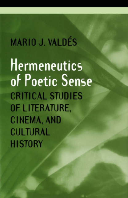 The Hermeneutics of Poetic Sense, Hardback Book