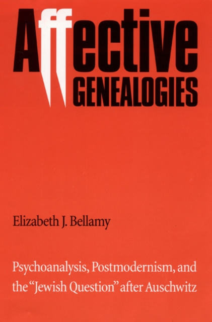 Affective Genealogies : Psychoanalysis, Postmodernism, and the "Jewish Question" after Auschwitz, Hardback Book