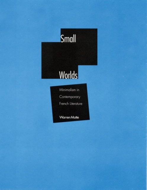 Small Worlds : Minimalism in Contemporary French Literature, Hardback Book