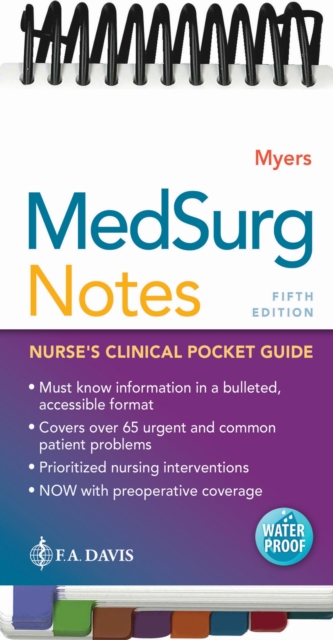MedSurg Notes : Nurse's Clinical Pocket Guide, Spiral bound Book