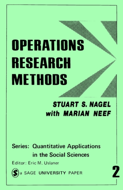 Operations Research Methods : As Applied to Political Science and the Legal Process, Paperback / softback Book