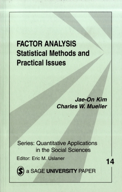 Factor Analysis : Statistical Methods and Practical Issues, Paperback / softback Book