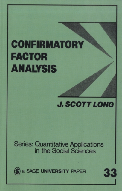 Confirmatory Factor Analysis : A Preface to LISREL, Paperback / softback Book