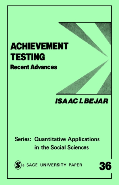 Achievement Testing : Recent Advances, Paperback / softback Book