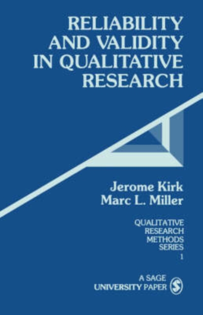 Reliability and Validity in Qualitative Research, Paperback / softback Book