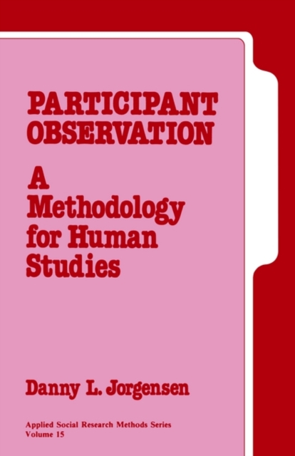 Participant Observation : A Methodology for Human Studies, Paperback / softback Book