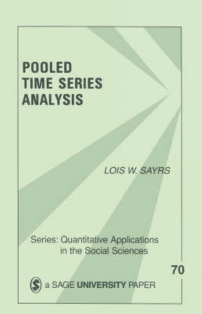 Pooled Time Series Analysis, Paperback / softback Book