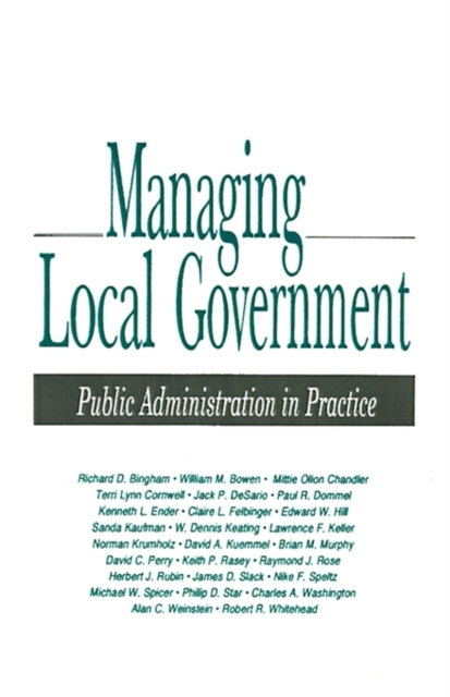 Managing Local Government : Public Administration in Practice, Paperback / softback Book