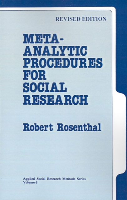 Meta-Analytic Procedures for Social Research, Paperback / softback Book