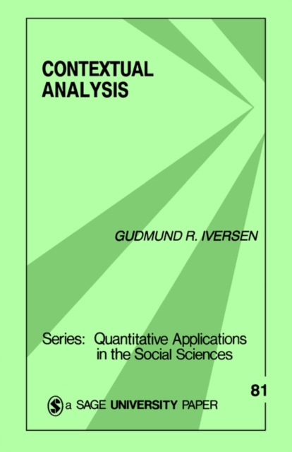 Contextual Analysis, Paperback / softback Book