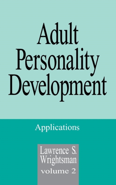 Adult Personality Development : Volume 2: Applications, Hardback Book