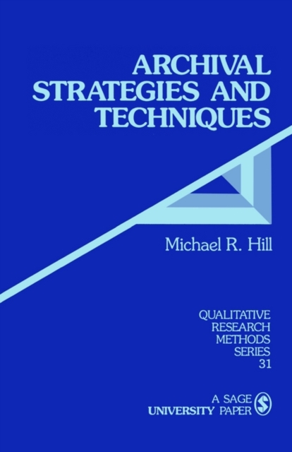 Archival Strategies and Techniques, Paperback / softback Book