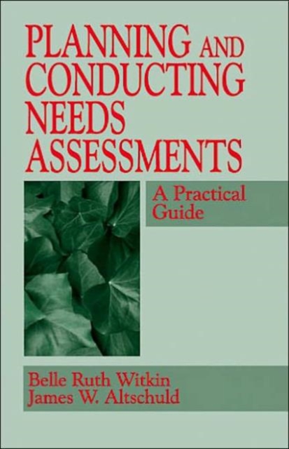 Planning and Conducting Needs Assessments : A Practical Guide, Paperback / softback Book