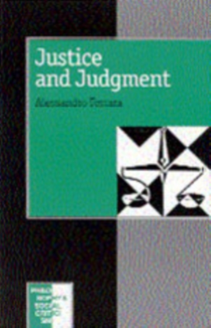 Justice and Judgement : The Rise and the Prospect of the Judgement Model in Contemporary Political Philosophy, Hardback Book
