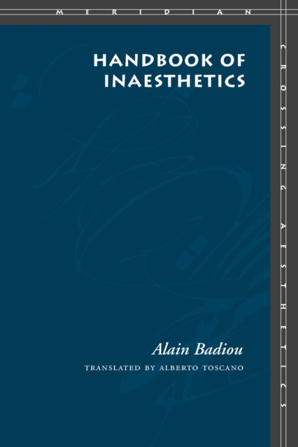 Handbook of Inaesthetics, Paperback / softback Book