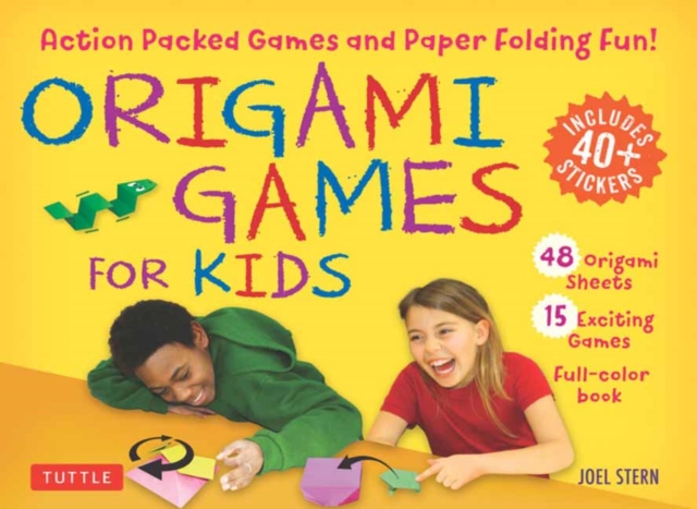Origami Games for Kids Kit : Action Packed Games and Paper Folding Fun! [Origami Kit with Book, 48 Papers, 75 Stickers, 15 Exciting Games, Easy-to-Assemble Game Pieces], Multiple-component retail product Book