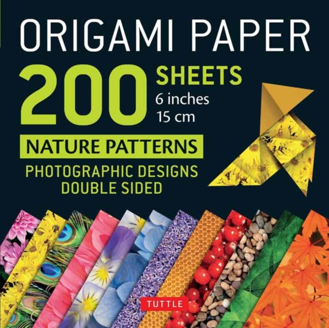 Origami Paper 200 sheets Nature Patterns 6" (15 cm) : Tuttle Origami Paper: Double Sided Origami Sheets Printed with 12 Different Designs (Instructions for 6 Projects Included), Notebook / blank book Book