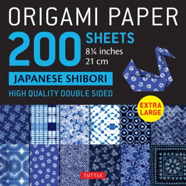 Origami Paper 200 sheets Japanese Shibori 8 1/4" (21 cm) : Extra Large Tuttle Origami Paper: Double-Sided Sheets (12 Designs & Instructions for 6 Projects Included), Notebook / blank book Book