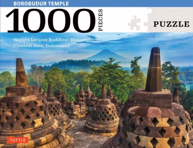 Borobudur Temple, Indonesia - 1000 Piece Jigsaw Puzzle : The World's Largest Buddhist Monument, A UNESCO World Heritage Site (Finished Size 29 in. X 20 in.), Game Book