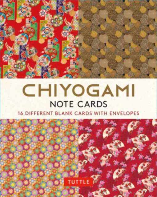 Chiyogami Japanese, 16 Note Cards : 16 Different Blank Cards with 17 Patterned Envelopes in a Keepsake Box!, Miscellaneous print Book