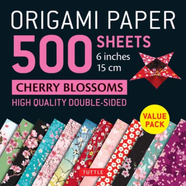 Origami Paper 500 sheets Cherry Blossoms 6 inch (15 cm) : Tuttle Origami Paper: High-Quality Double-Sided Origami Sheets Printed with 12 Different Patterns (Instructions for 6 Projects Included), Other printed item Book