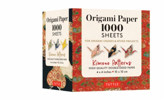 Origami Paper 1,000 sheets Kimono Patterns 4" (10 cm) : Tuttle Origami Paper: Double-Sided Origami Sheets Printed with 12 Different Designs (Instructions Included), Notebook / blank book Book