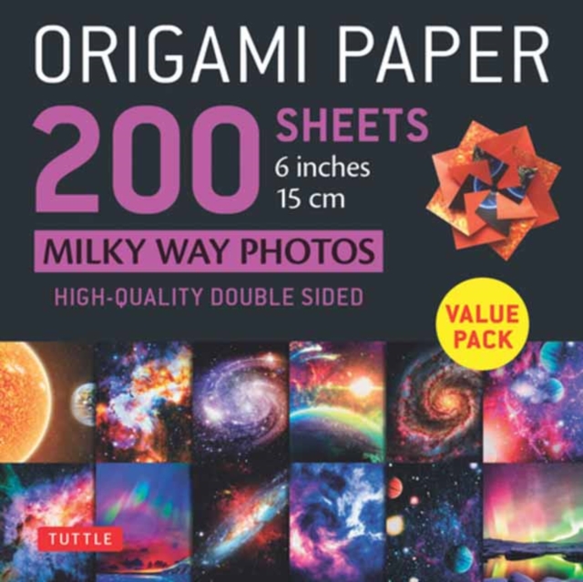 Origami Paper 200 sheets Milky Way Photos 6 Inches (15 cm) : Tuttle Origami Paper: High-Quality Double Sided Origami Sheets Printed with 12 Different Photographs (Instructions for 6 Projects Included), Other printed item Book
