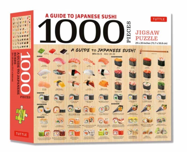 A Guide to Japanese Sushi - 1000 Piece Jigsaw Puzzle : Finished Size 29 X 20 inch (74 x 51 cm), Game Book