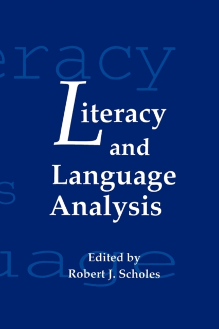 Literacy and Language Analysis, Hardback Book