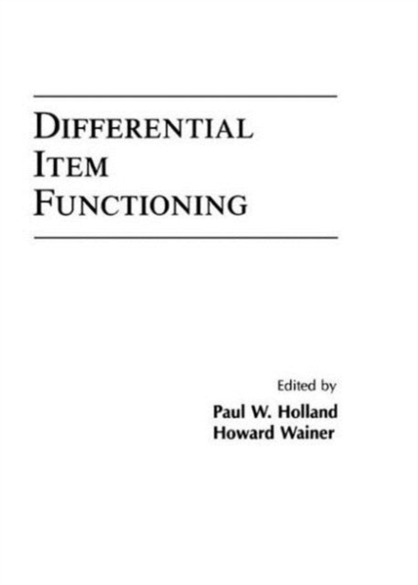 Differential Item Functioning, Hardback Book