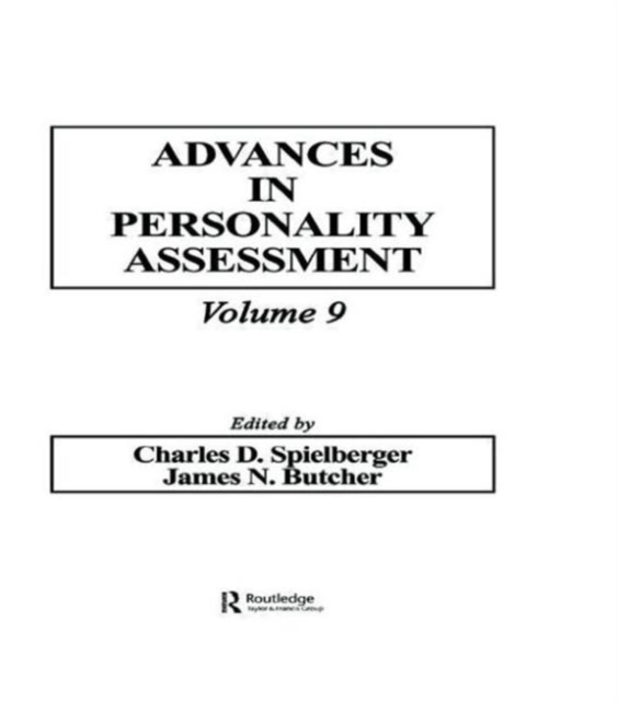 Advances in Personality Assessment : Volume 9, Hardback Book