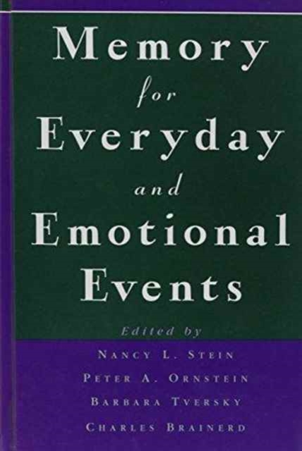 Memory for Everyday and Emotional Events, Hardback Book