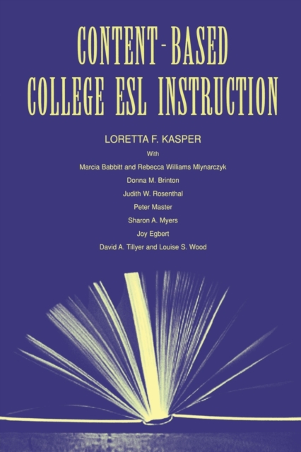 Content-Based College ESL Instruction, Paperback / softback Book
