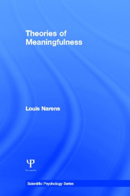 Theories of Meaningfulness, Hardback Book