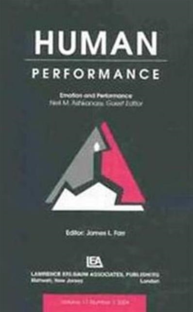 Emotion and Performance : A Special Issue of Human Performance, Paperback / softback Book