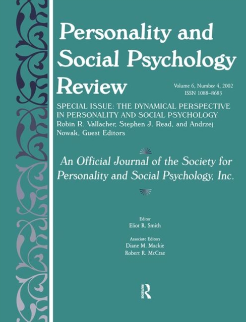The Dynamic Perspective in Personality and Social Psychology : A Special Issue of personality and Social Psychology Review, Paperback / softback Book