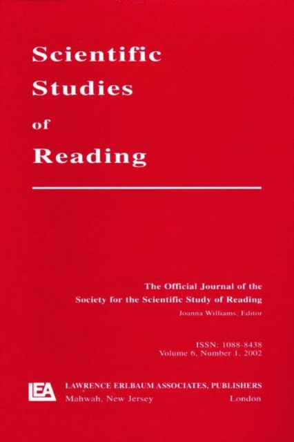 Reading Development in Adults : A Special Issue of scientific Studies of Reading, Paperback / softback Book