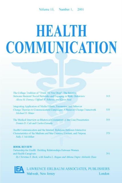 Coding Provider-Patient Interaction : A Special Issue of Health Communication, Paperback / softback Book