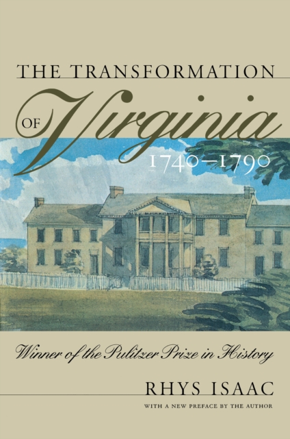 The Transformation of Virginia, 1740-1790, EPUB eBook